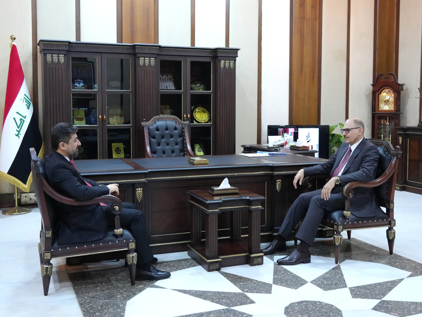 The President of the Federal Supreme Court receives the Minister of Justice